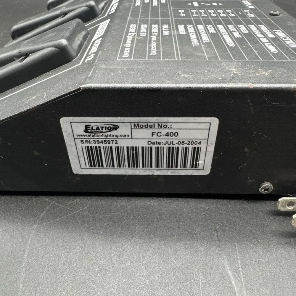 Elation Professional LSC FC-400 Stage Lighting DMX Foot Controller Untested